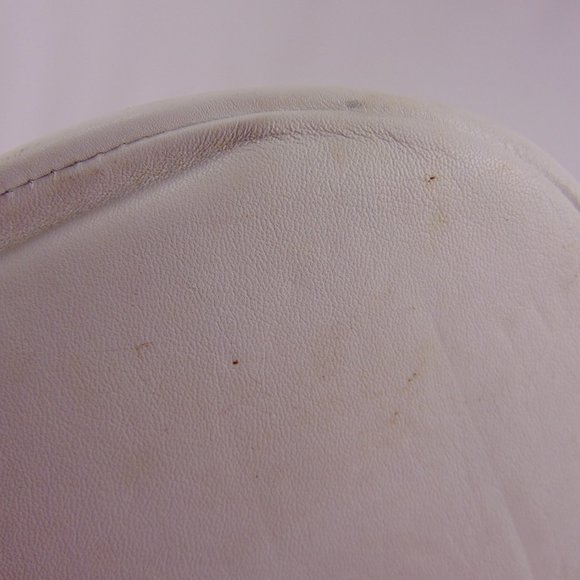 I. Magnin Design Studio White Leather w/Gold Stars Crossbody Bag - Picture 10 of 16